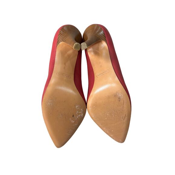 Coach Bright Pink Heels - Size 8 - Picture 6 of 6